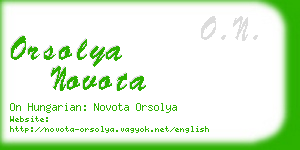 orsolya novota business card